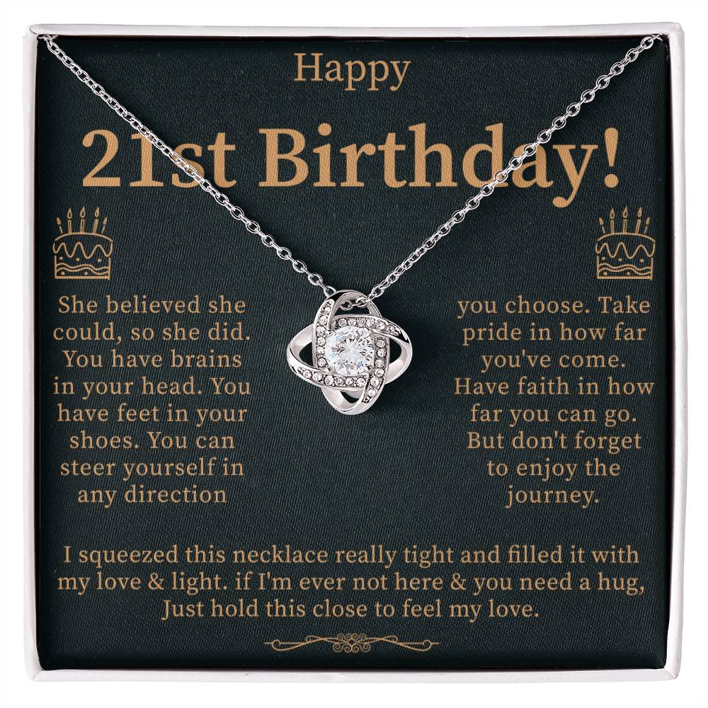 Gift Daughter Necklace, 21st Birthday Necklace Gift For Her, 21st Birthday Jewelry, 21 Year Old Gift, 21st Birthday Necklace Gift From Mom/dad - Beauty Belliss